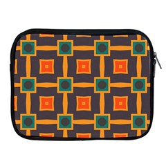 Connected Shapes In Retro Colors                         			apple Ipad 2/3/4 Zipper Case by LalyLauraFLM