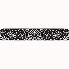 Mariager, Bold Flower Design, Black & White Small Bar Mat by Zandiepants