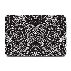 Mariager, Bold Flower Design, Black & White Plate Mat by Zandiepants