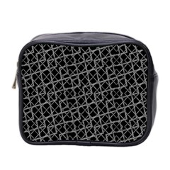 Geometric Grunge Pattern Mini Toiletries Bag 2-side by dflcprints