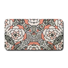 Petals In Vintage Pink, Bold Flower Design Medium Bar Mat by Zandiepants