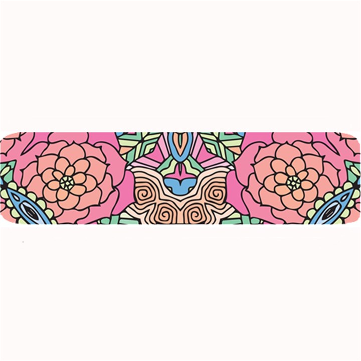 Petals, Carnival, Bold Flower Design Large Bar Mat