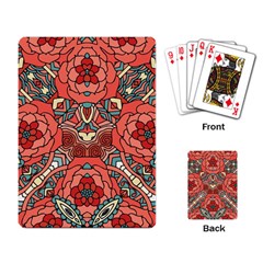 Petals In Pale Rose, Bold Flower Design Playing Cards Single Design by Zandiepants