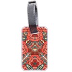 Petals in Pale Rose, Bold Flower Design Luggage Tag (two sides) Back