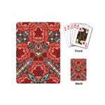 Petals in Pale Rose, Bold Flower Design Playing Cards (Mini) Back