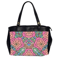 Petals, Carnival, Bold Flower Design Oversize Office Handbag (2 Sides)