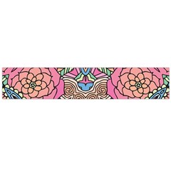 Petals, Carnival, Bold Flower Design Flano Scarf (Large)