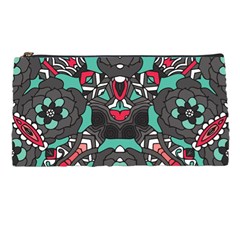 Petals In Dark & Pink, Bold Flower Design Pencil Case by Zandiepants