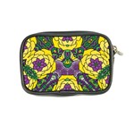 Petals in Mardi Gras colors, Bold Floral Design Coin Purse Back