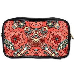 Petals In Pale Rose, Bold Flower Design Toiletries Bag (two Sides) by Zandiepants