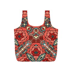 Petals In Pale Rose, Bold Flower Design Full Print Recycle Bag (s) by Zandiepants