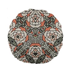 Petals In Vintage Pink, Bold Flower Design Standard 15  Premium Flano Round Cushion  by Zandiepants