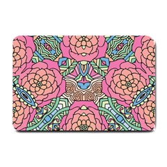 Petals, Carnival, Bold Flower Design Small Doormat