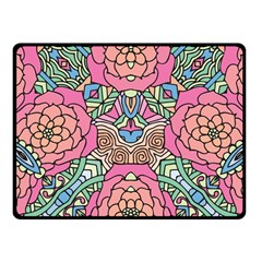 Petals, Carnival, Bold Flower Design Fleece Blanket (Small)