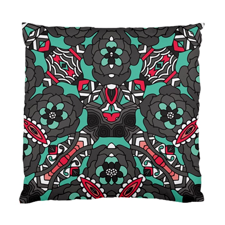 Petals in Dark & Pink, Bold Flower Design Standard Cushion Case (One Side)