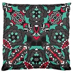 Petals in Dark & Pink, Bold Flower Design Large Cushion Case (One Side) Front