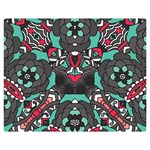 Petals in Dark & Pink, Bold Flower Design Double Sided Flano Blanket (Medium) 60 x50  Blanket Front