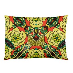 Petals, Retro Yellow, Bold Flower Design Pillow Case (two Sides) by Zandiepants