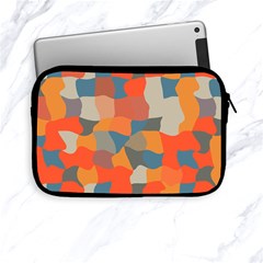 Retro Colors Distorted Shapes                           			apple Ipad Mini Zipper Case by LalyLauraFLM