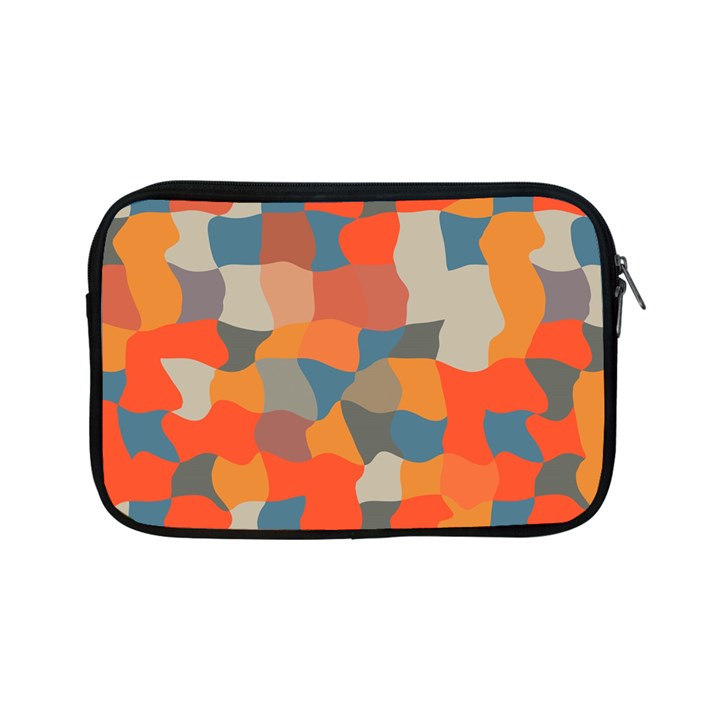 Retro colors distorted shapes                           			Apple iPad Mini Zipper Case