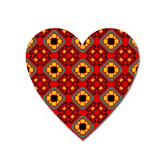 Flower Shapes Pattern                             			magnet (heart) by LalyLauraFLM