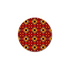 Flower Shapes Pattern                             			golf Ball Marker