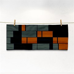 Rectangles In Retro Colors                              			hand Towel by LalyLauraFLM