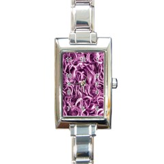 Textured Abstract Print Rectangle Italian Charm Watch by dflcprints