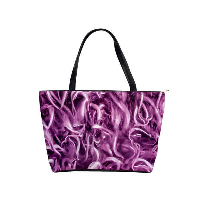 Textured Abstract Print Shoulder Handbags