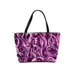 Textured Abstract Print Shoulder Handbags Back