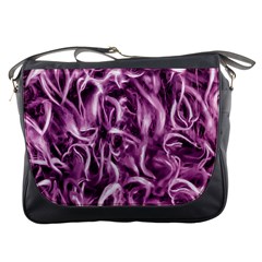 Textured Abstract Print Messenger Bags by dflcprints