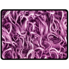 Textured Abstract Print Double Sided Fleece Blanket (large)  by dflcprints