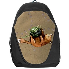 Lovely Cat Playing A Ball Of Wool Backpack Bag by TastefulDesigns