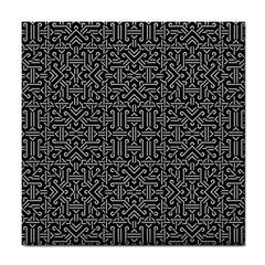 Black And White Ethnic Sharp Geometric  Tile Coasters by dflcprints