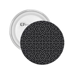 Black And White Ethnic Sharp Geometric  2 25  Buttons by dflcprints