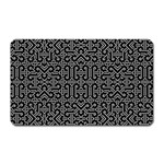 Black and White Ethnic Sharp Geometric  Magnet (Rectangular) Front