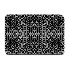 Black And White Ethnic Sharp Geometric  Plate Mats