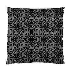 Black And White Ethnic Sharp Geometric  Standard Cushion Case (two Sides) by dflcprints