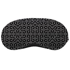 Black And White Ethnic Sharp Geometric  Sleeping Masks by dflcprints