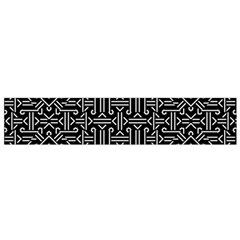 Black And White Ethnic Sharp Geometric  Print Flano Scarf (small) by dflcprintsclothing