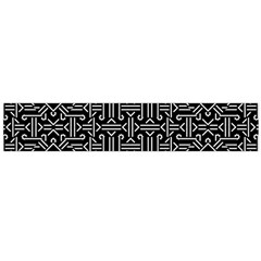 Black And White Ethnic Sharp Geometric  Print Flano Scarf (large)