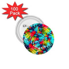 Watercolor Tropical Leaves Pattern 1 75  Buttons (100 Pack)  by TastefulDesigns