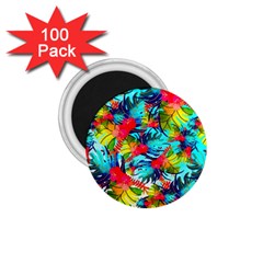 Watercolor Tropical Leaves Pattern 1 75  Magnets (100 Pack)  by TastefulDesigns