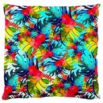 Watercolor Tropical Leaves Pattern Standard Flano Cushion Case (Two Sides) Front