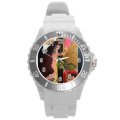 On Heaven s Unisex Door Plastic Sport Watch (large) By Jocelyn Apple/appleartcom