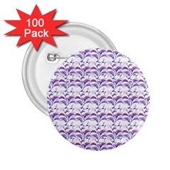 Floral Stripes Pattern 2 25  Buttons (100 Pack)  by dflcprints