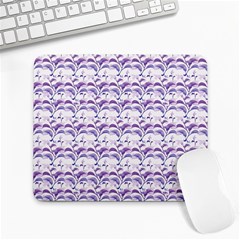 Floral Stripes Pattern Large Mousepads by dflcprints