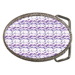 Floral Stripes Pattern Belt Buckles by dflcprints