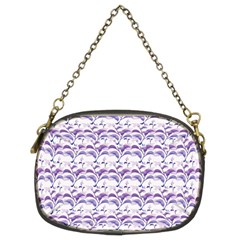 Floral Stripes Pattern Chain Purses (two Sides)  by dflcprints