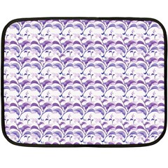 Floral Stripes Pattern Fleece Blanket (mini)